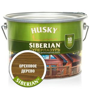 HUSKY SIBERIAN «Суперлазурь» ореховое дерево 9л