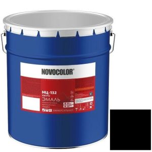 Эмаль Novocolor НЦ-132 глянцевая черная 5 кг