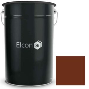Эмаль термостойкая Elcon Max Therm 400 градусов коричневая 25 кг
