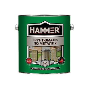 Грунт-эмаль по металлу HAMMER 2,7кг желтая