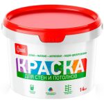 Краска акриловая Старатели для стен и потолков, белая, 14 кг