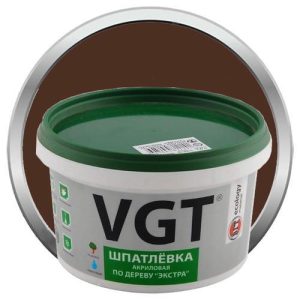 Шпатлевка акриловая по дереву VGT Экстра Махагон 1 кг
