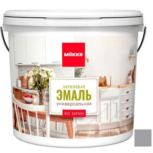 Эмаль акриловая универсальная Mokke 12986 матовая Туманный Петербург 2 кг