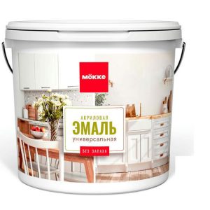 Эмаль акриловая Mokke 12812 Снежный Эльбрус полуглянцевая 2 кг