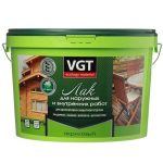 Лак акриловый для наружных и внутренних работ VGT матовый бесцветный 2,2 кг