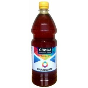 Олифа льняная натуральная PROSTOCOLOR ГОСТ 7931-76 (1л)