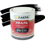 Эмаль Лакра ПФ-115 черная 1,9 кг