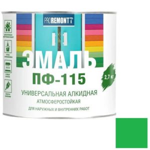 Эмаль Proremontt ПФ-115 ярко-зеленая 2,7 кг