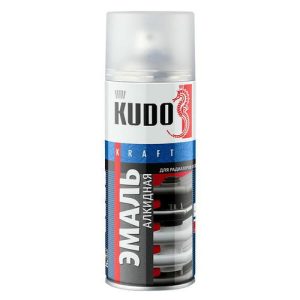 Эмаль аэрозольная KUDO для радиаторов 520мл черная матовая