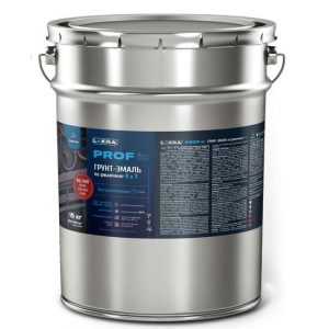 Грунт-эмаль по ржавчине 4 в 1 Лакра Prof it RAL 3009 оксид красный 15 кг