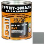 Грунт-эмаль по ржавчине Dali 3 в 1 гладкая серебристый алюминий RAL 9006 2 л