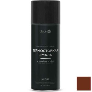 Эмаль аэрозоль термостойкая Elcon Max Therm коричневая 400 градусов 520 мл
