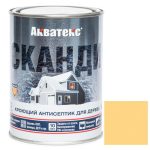 Антисептик акриловый кроющий для дерева Акватекс Сканди полуматовый Карамель 0,75 л