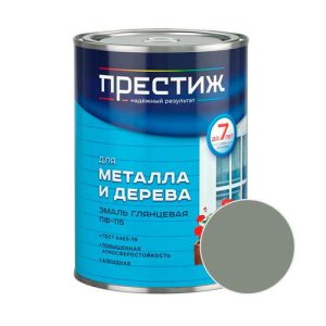 Эмаль ПРЕСТИЖ ПФ-115 Серый 0,9 кг