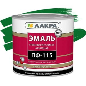 Эмаль Лакра ПФ-115 темно-зеленая 2,8 кг
