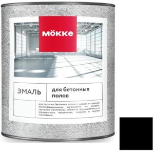 Эмаль акриловая для бетонных полов Mокке 11325 черная 20 кг