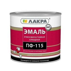 Эмаль Лакра ПФ-115 белая матовая 3 кг