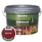 Защит. декор. покрытие HUSKY SIBERIAN ЭКО-ЛАЗУРЬ полуматовый махагон 2,5л