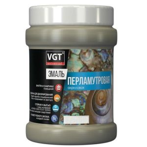 Эмаль универсальная VGT перламутровая жемчуг 10 кг