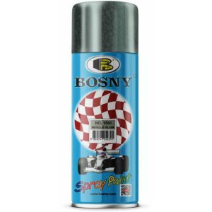 Краска аэрозольная металлик Bosny №1580 серебряный 400мл(300г)