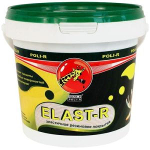 Краска эластичная Poli-R Elast-R (белая; RAL 9010), 3 кг