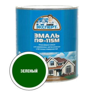 Эмаль ПФ-115М зелёная глянцевая Эксперт 2.7кг