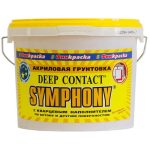 Грунтовка акриловая адгезионная с кварцевым наполнением Symphony Deep Contact 3 кг