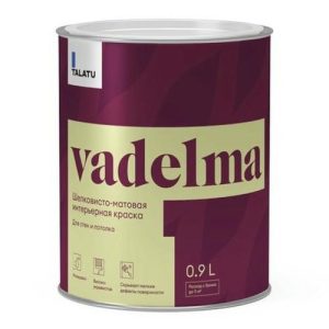 Краска в/д TALATU Vadelma База А матовая интерьерная 0,9 л белая