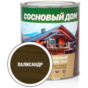 Антисептик декоративный для древесины СОСНОВЫЙ ДОМ палисандр (0,8л)