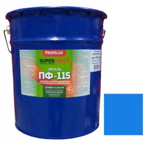 Эмаль Profilux Superprice ПФ-115 голубая полуматовая 20 кг