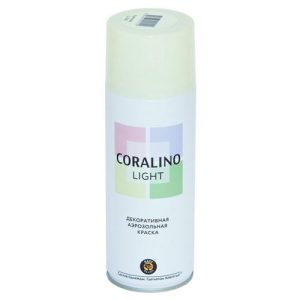 Краска аэрозольная CORALINO Light декоративная кремовый 520мл