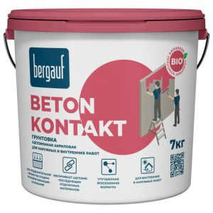 Грунт акриловый BERGAUF Beton Kontakt U 7кг