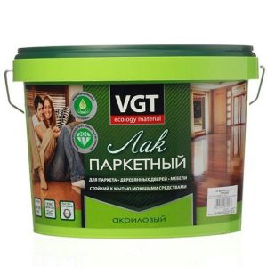 Лак акриловый паркетный VGT полуматовый 2,2 кг