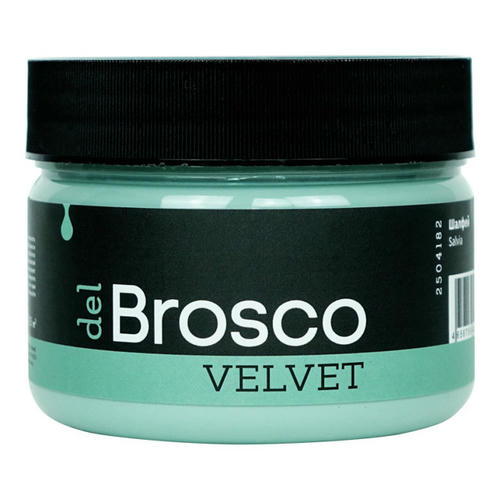 Краска акриловая DEL BROSCO Velvet интерьерная 0,25л зеленая