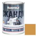 Антисептик акриловый кроющий для дерева Акватекс Сканди полуматовый Имбирь 0,75 л