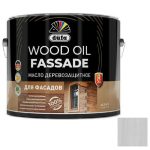 Масло деревозащитное для фасадов Dufa Wood Oil Fassade серое 0,9 л