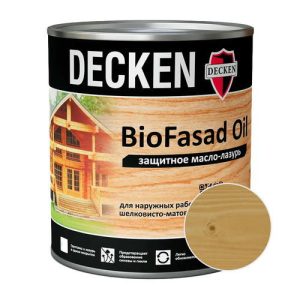 Масло-лазурь DECKEN Bio Fasad Oil Wood Клен 0,75 л