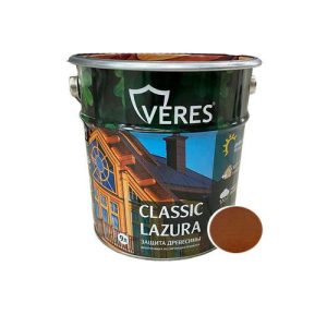 Декоративный антисептик VERES Classic Lazura №8 Дуб темный 9 л