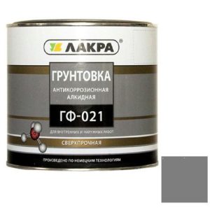 Грунт быстросохнущий Лакра ГФ-021 серый 1,8 кг