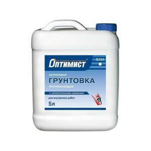 Грунтовка проникающая для внутренних работ Оптимист G101 (5 л)