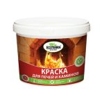 Краска для печей ECOTERRA, 1кг, цвет: красно-коричневая
