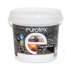 Лак EUROTEX Эко паркетный глянцевый 0,8 л