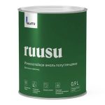 Эмаль полиуретановая TALATU Ruusu База А для деревянных и бетонных полов 0,9 л белая