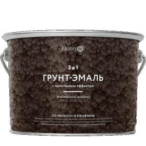 Грунт-эмаль Elcon Smith 3 в 1 с молотковым эффектом шоколад 10 кг