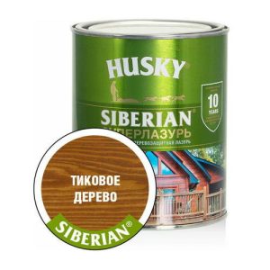 HUSKY SIBERIAN Суперлазурь тиковое дерево 0,9 л
