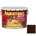 Покрытие алкидное защитно-декоративное для древесины Акватекс Экстра полуглянцевое Орех 3 л