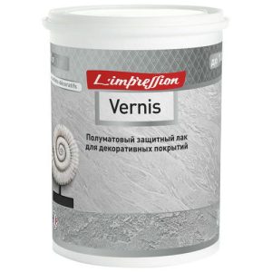 Лак защитный для декоративных покрытий LIMPRESSION Vernis полуматовый 1л