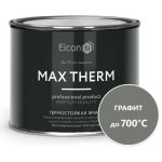 Эмаль термостойкая ELCON для печей 400г графитовая