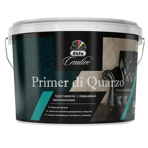 Грунт кварцевый под покрытие Dufa Creative Primer Di Quarzo матовый 7 кг