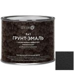 Грунт-эмаль Elcon Smith 3 в 1 с молотковым эффектом чёрная 0,4 кг